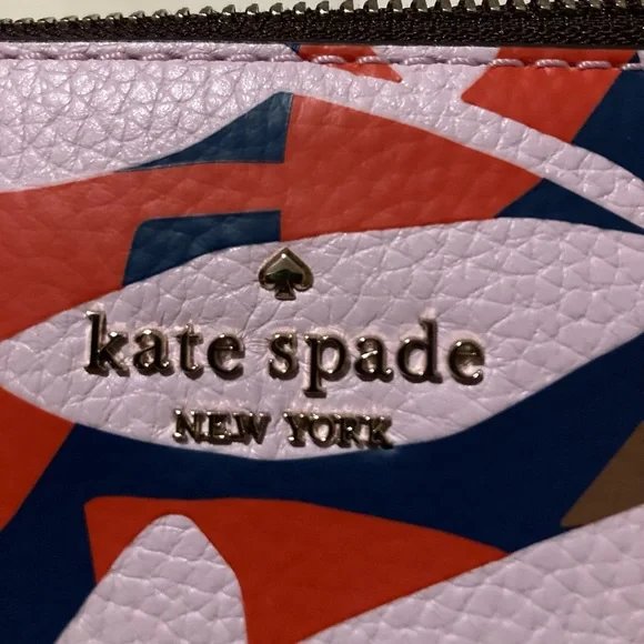 Kate Spade Jackson Tropical Toss Pebbled Leather Crossbody NWT. - Picture 8 of 8